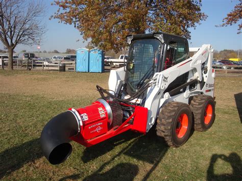 skid steer blower attachment|bobcat leaf blower attachment.